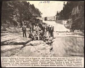historic gathering trenton falls aug 18 1863