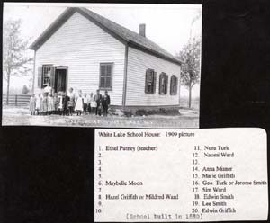 white lake school house putney ethel 1909