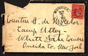 de morelos countess helene camp utley white lake corners envelope 1915