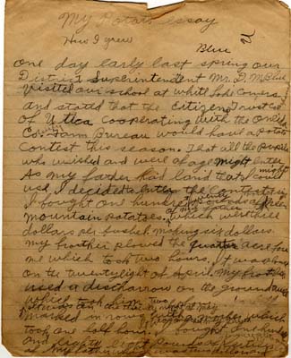 how i grew my potato crop isley harold 1918 handwritten 001
