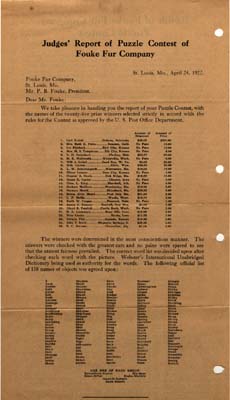 fouke fur company contest results 1922 002
