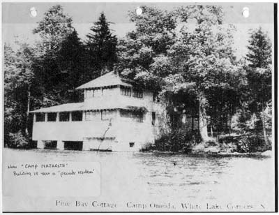 pine bay cottage camp oneida white lake cors ny 1924