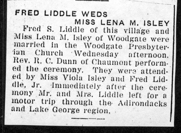 isley lena m liddle fred s married june 16 1926 003