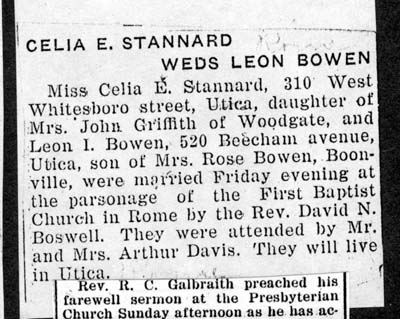 bowen leon i stannard celia e married 1926