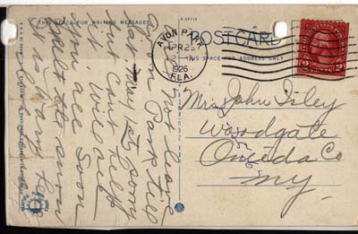 isley lena m postcard to isley mrs john april 29 1926