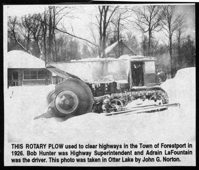 town of forestport rotary plow 1926