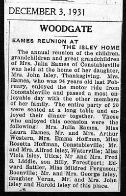 eames reunion at the isley home thanksgiving 1931