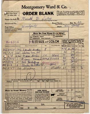 isley harold d montgomery ward order blank 1933 001