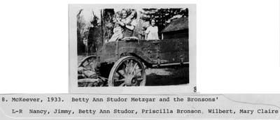 mckeever photo of nancy jimmy priscilla and mary claire bronson with betty ann studor metzgar 1933