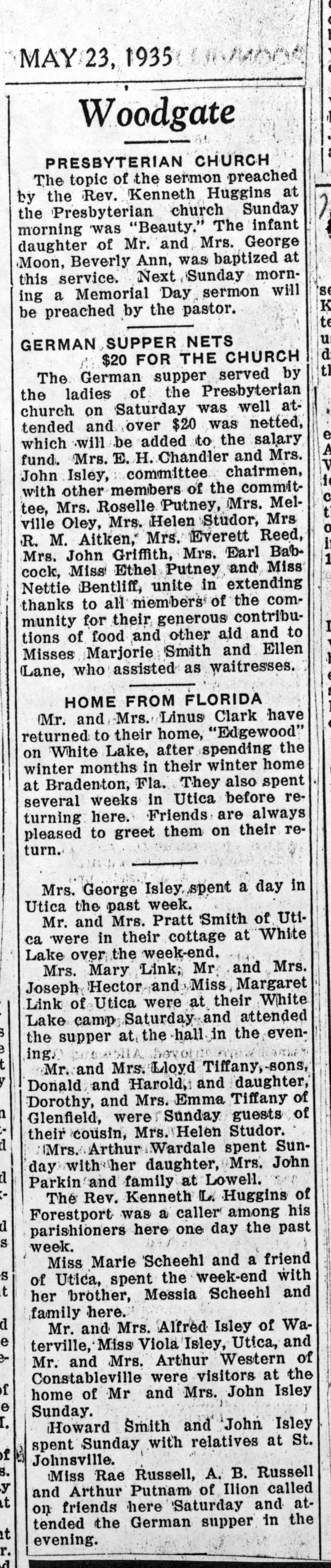 woodgate news may 23 1935