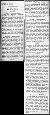 woodgate news april 4 1935