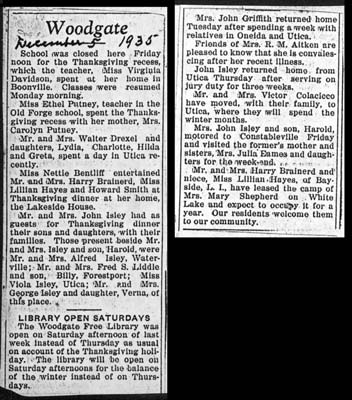 woodgate news december 5 1935
