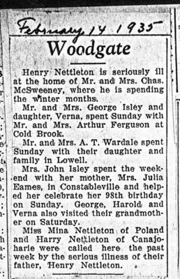 woodgate news february 14 1935