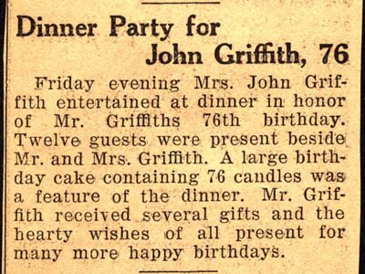 griffith john celebrates 76th birthday halloween 1936