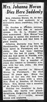 moran johanna mulcahy wife of edward obit july 24 1936
