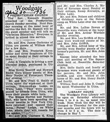 woodgate news april 30 1936