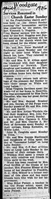woodgate news april 9 1936
