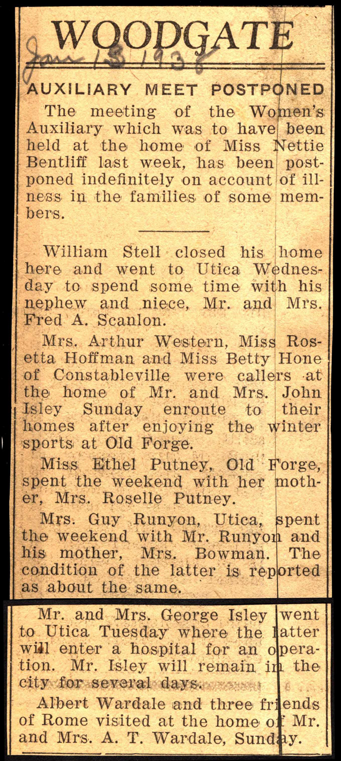 woodgate news january 13 1938