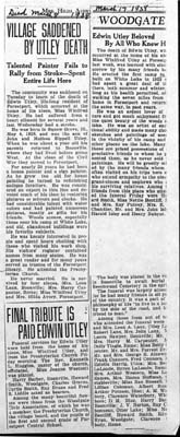 utley edwin son of john and melissa sippell obit march 8 1938