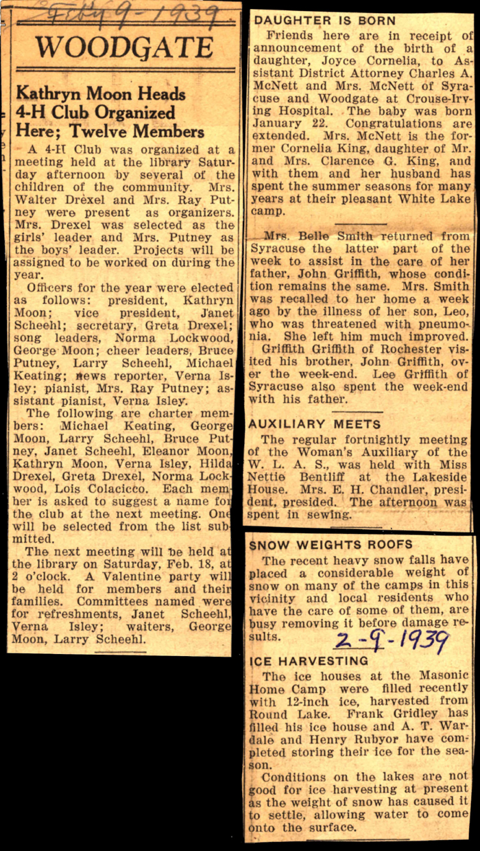 woodgate news february 9 1939