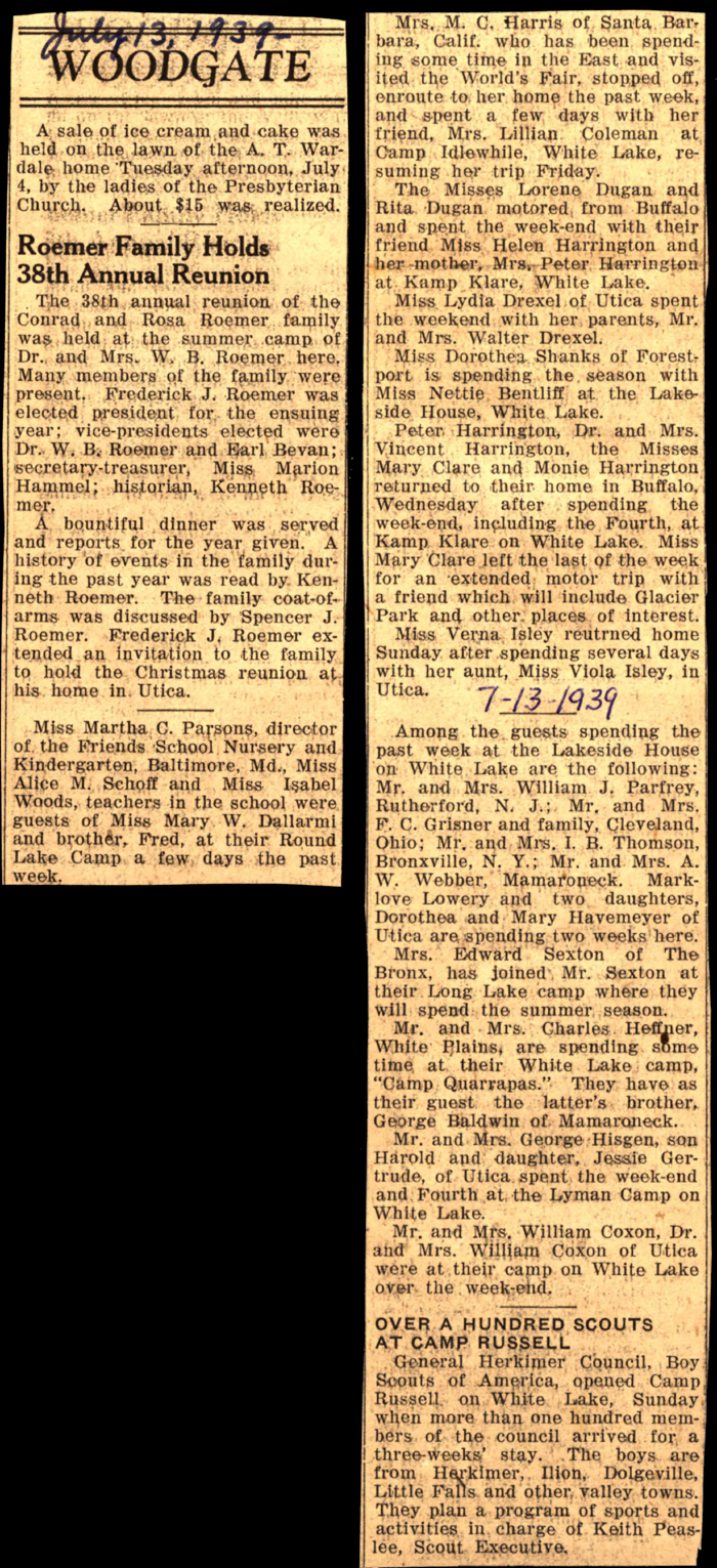 woodgate news july 13 1939