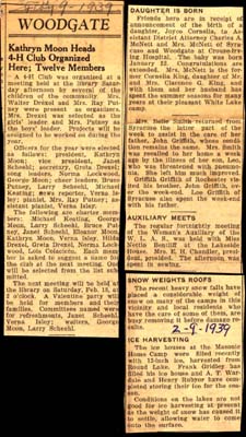 woodgate news february 9 1939