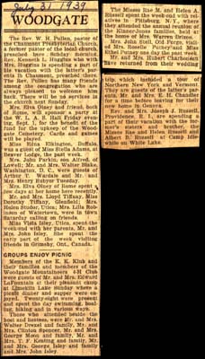 woodgate news july 31 1939