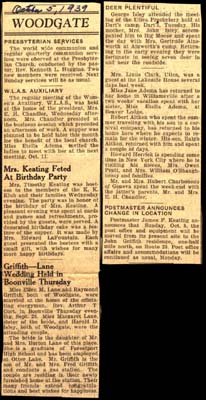 woodgate news october 5 1939