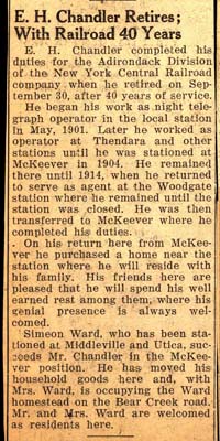 e h chandler retires from railroad after 40 years september 30 1940