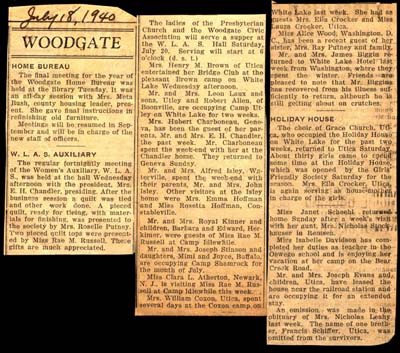 woodgate news july 18 1940