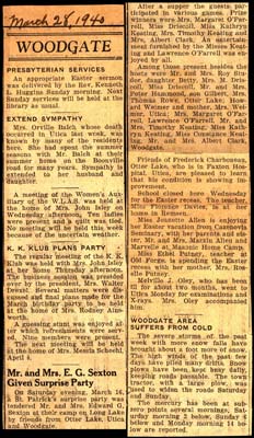 woodgate news march 28 1940