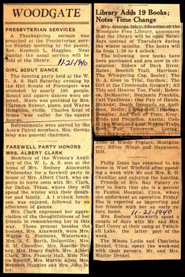 woodgate news november 21 1940