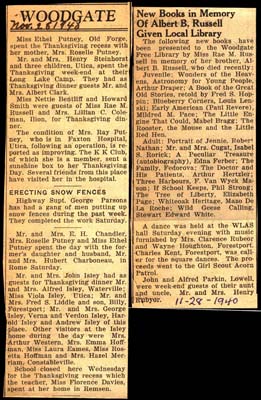 woodgate news november 28 1940