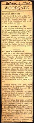 woodgate news october 3 1940