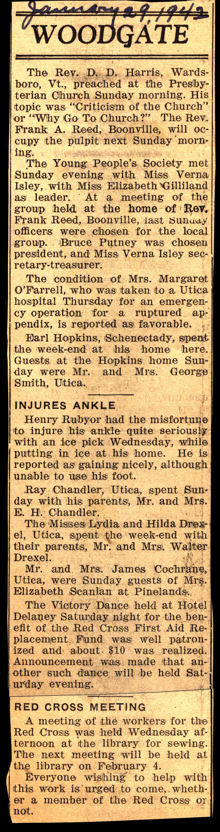 woodgate news january 29 1942