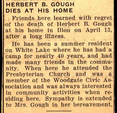 gough herbert b obit april 13 1943