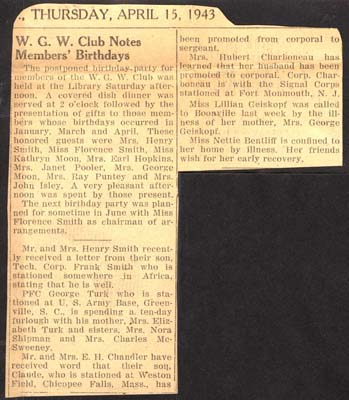 woodgate news april 15 1943