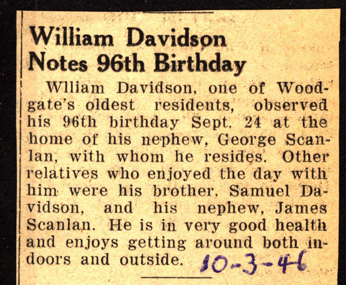 william davidson brother of samuel davidson celebrates 96th birthday september 24 1946 