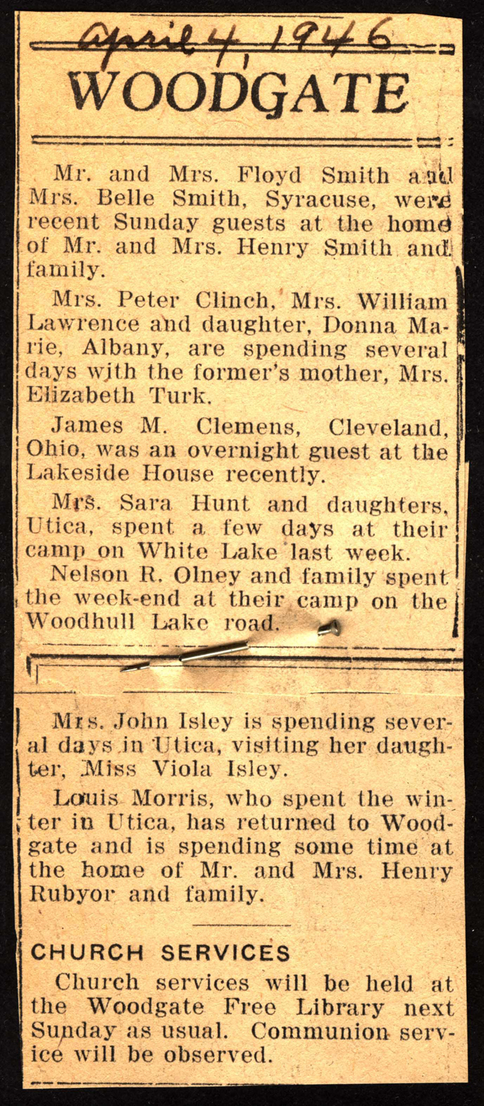 woodgate news april 4 1946