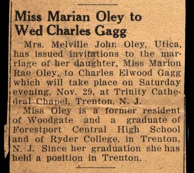 gagg charles elwood to wed oley marion rey november 29 1947