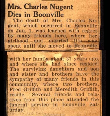 nugent mrs charles sister of fred and meredith griffith obit january 1 1947