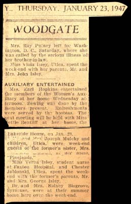 woodgate news january 23 1947