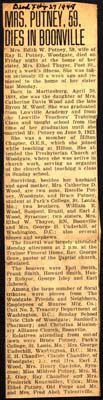 putney edith w wood wife of ray r obit february 27 1948