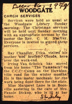 woodgate news december 16 1949