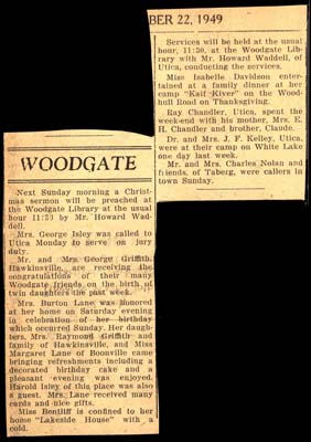 woodgate news december 22 1949