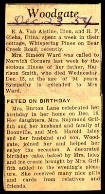 woodgate news december 23 1954
