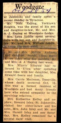 woodgate news october 28 1954