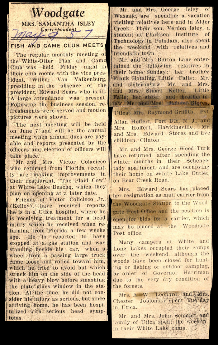 woodgate news may 9 1957