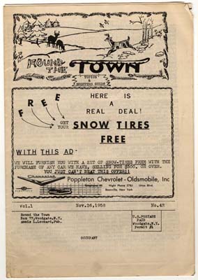 round the town vol 1 no 42 001 front cover november 26 1958