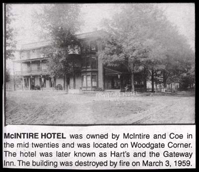 leonards gateway hotel formerly mcintire hotel destroyed by fire march 5 1959